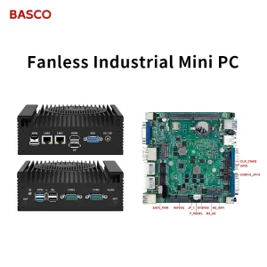 OEM ODM Embedded Fanless Industrial PC Intel N100 N305 CPU Mini PC 32GB DDR4 2LAN 2COM 6USB 7*24 Hour Working Mini Computer