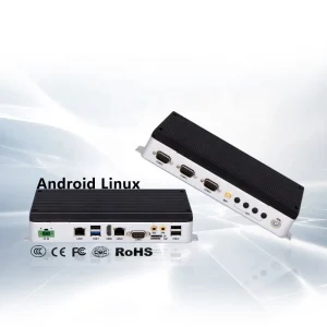 OEM ODM Fanless Embedded Industrial Mini Box PC Android Aluminium Alloy Mini PCs with RK3399 RK3568 RK3588