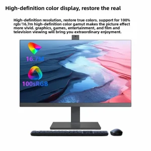OEM ODM Intel Core i3 i5 All in One Desktop Computer DDR4 With Camera School Language Lab Classroom AIO PC