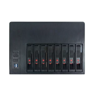 OEM ODM Intel N5095 4Core 8GB RAM 32GB System HHD SATA 8-Bay Mini Desktop Tower NAS Server 3-Year Warranty 350W Power Supply