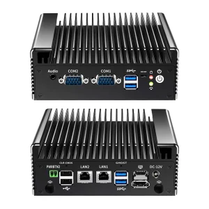 OEM ODM NUC Linux Windows OS Dual LAN 2 Display DP HDMI Fanless Mini PC I5 6300U Embedded Industrial Computer