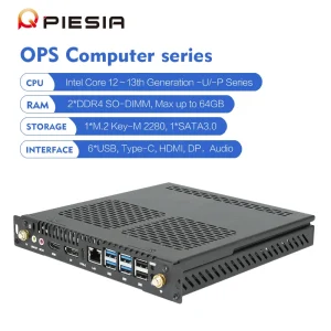 OPS Computer Interactive Whiteboard 80 Pin Barebone OPS Mini PC with Intel 12th Gen Core i5-12450H 2*DDR4 Win11 Pro