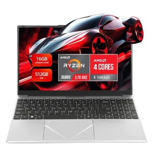 Office Laptop 15.6 Inch AMD Ryzen 5 3500U 1920*1080 IPS Students Laptop with Win 11 512GB ROM AMD Graphics Card