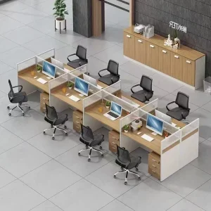 Office Modular Computer Staff Table 8 Persons Workstation
