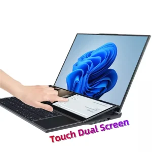 Original 16 Inch +14 Inch Two Screen 64Gb Ram Win11 Pro Intel Core I7 9th Gen I7 9750H Dual Touch Screen Office Laptop