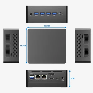 Original Win11 Smart TV Box with Quad Core 4.6GHz support 8G 16G 32G DDR4 RAM 256GB 2TB Rom Mini PC with Game Case US Plug