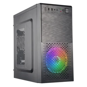 PC Case with LCD Display Type C Toolless M ATX Tempered Glass Case