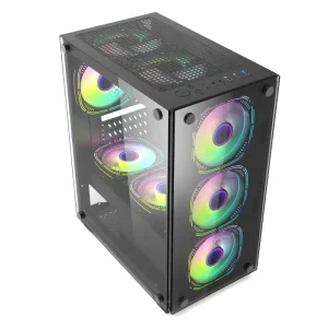 PC Gaming Casing Cabinet Desktop ATX Tower CPU Gamers De Custom Hardware Computer Case Tower
