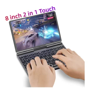 PC Portable 8 Inch Touch Screen Intel N100 Quad Core Mini Laptop with English Keyboard