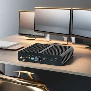 Partaker B7 Fanless Mini PC Intel Core I7 10510U 10710U 10th Gen LAN HD DP 8 X USB Win 10 Linux HTPC Desktop Computer