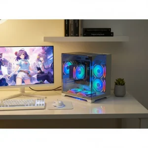 Pcooling Pc Case Computer M-ATX Mini-ITX Gaming Computer Cases Towers For Deskshop