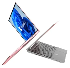Pink Slim 10.95 Inch Touch Screen Laptop Intel N95 Win 11 Portable Business Laptop Computer for Student