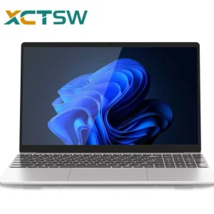 Portable Black Silver Laptop N5095 15.6 Inch Business Gaming Computer with Fingerprint Unlocking 8+128GB Notebook Computer