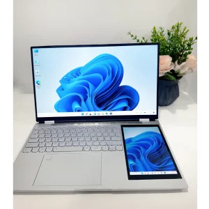 Portable Laptop 15.6+7 Inch Dual Screen 1920×1080 N100 Processor Touchscreen