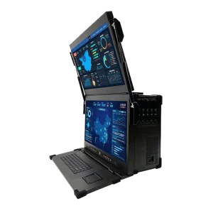 Portable Rugged Industrial Computer Workstation with Accessories High Performance 8 Inch Mobile