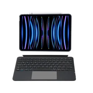 Portable Slim Full Size Wireless RGB Backlit Keyboard Touchpad iPad Air 4/5 Pro 11 USB-C 12M