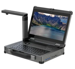 Portable Standard Industrial Rugged Laptop Server Chassis Authentication Function for Government Services Equipment