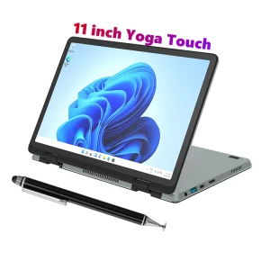 Portable Ultra Thin 11 Inch Intel N100 32GB 1TB SSD Computer Notebook Portable Yoga Touch Screen Foldable Laptop