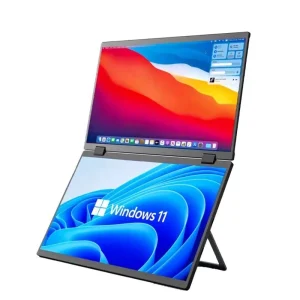 Portable Ultra Thin Folding Dual Screen 15.6 Inch IPS LCD Laptop Expansion Display Full HD 1920×1080 60Hz