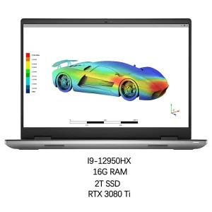 Precision 7670 I9-12950HX 16GB RTX 3080 Ti 64G RAM 2TB SSD 16″ 4K Laptop Workstation for Industrial Designer 3D CAD