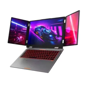 Professional Three Screen Laptop 16″+10.5″+10.5″ Core i7 Business Laptop Face Recognition 2TB Graphics Cards WiFi 6 RJ45 Network