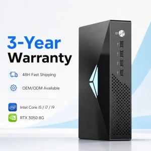 Professional Workstation Mini PC Core i7 9700F RTX 3050 8G GDDR6 64GB RAM 4K Triple Display 3 Cooling Fans Micro Gaming PC