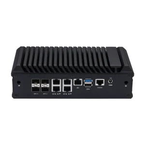 Q20331G9 S20 Fanless Industrial Mini PC C3758R 5*I226 2.5G LAN 4 SFP+ Mini Server