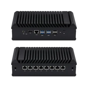 Q30600GE S20 X86 Barebone Mini PC Computer Celeron 3867U I3 8130U I5 8250U 8 LAN Network Switch Pfsense Firewall PC