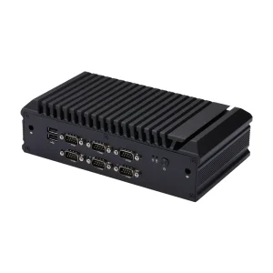 Qotom Q1012X Fanless Computer with 6 RS232 Triple Display 2.5G LAN Whiskey Lake 4305U Processor Mini PC