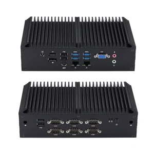 Qotom Q30900X Industrial Mini PC Fanless 10th Gen Intel Core 6 RS232 RS485 COM Dual 2.5G LAN I226 V GPIO Embedded Computer PC