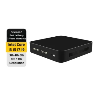 RAM 8GB SSD 128GB Thin Client WiFi Barebone 4K Core i3 i5 i7 Mini Computer PC with VGA 1HDMI Linux System