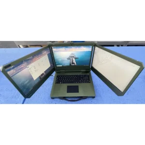 Rugged All-in-One Portable Computer Triple Screen 15.6inch Industrial Panel PC 12th/13th/14th Gen CPU for Field Work