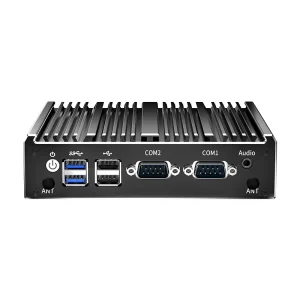 Rugged Edge Computing PC Celeron N2840 Fanless Mini PC 2xRTL8111H 2xCOM Ports With VGA HDMI 24 hour Industrial Computer