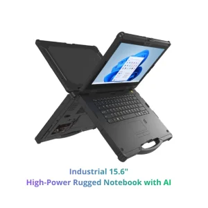Rugged Laptop MIL STD 810H IP65 Waterproof 15.6″ Intel Core Ultra 7 155H 16GB+512GB Win11 Pro 1000nits Dual Battery
