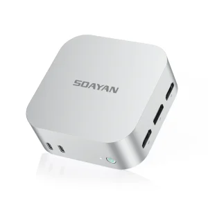 SOAYAN Small Mini PC Low Power Silent Mini PC With Intel N95 LPDDR5 12GB RAM Linux Win11 Pro OS Mini Computer