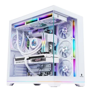 Sea View Desktop PC AMD for 7 7700 10 Core 32GB RAM 1TB NVMe SSD RX9060 XT 16GB Graphics Card Liquid Cooled Power Gaming
