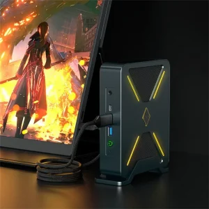 Ser5 Max 5800h Amd Ryzen 7 Mini Pc Ddr4 32gb M.2 Ssd Pcie 3.0 2280 500g 1tb Wifi6 Triple display Hdmi Dp Type C Computer