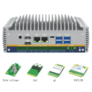 Sihovision Industrial Mini Desktop PC 12th Gen Core I7 1255U Fanless Embedded Mini Computer with Type C GPIO AU US EU Plugs