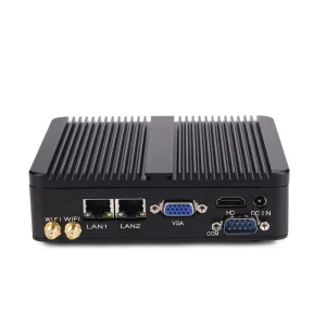 Silent Fanless J3160 Mini PC All Aluminum Body Dual Gigabit Ethernet Port for Industrial Control Soft Router NAS Car Terminal