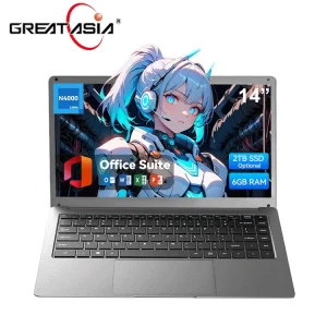 Slim Laptop 14 Inch Win10 Laptop N4000 Dual Core Notebook Laptop Computer 6GB+256GB in Stock