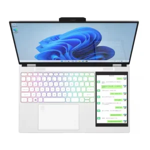 Slim Super Thin Laptop 15.6+7 Inch 16GB RAM 1T SSD Intel N100 Computer with Fingerprint and Backlight Keyboard Laptop