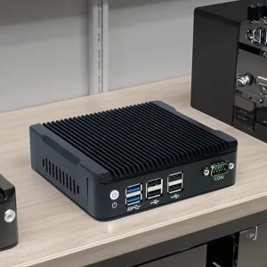 Small Mini PC J3710 DDR3 RAM SSD HD 6 USB Ports Windows 10/11 12V DC Power