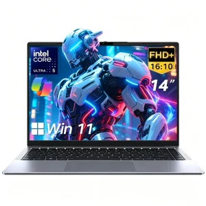 Solid 14 Inch Laptop Intel Core Ultra 5 115U High Performance AI Office Notebook Metal Design Win 11 Pro
