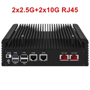 Solid Firewall Computer I3 N305 N100 2x/1x 10G LANs SFP+ 2×2.5G I226-V Mini PC NVMe 2*SATA Proxmox NAS Home Server