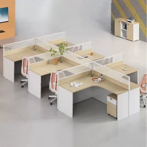 Staff Workstation Desk Open Office Workstation 2-6 Seater Person Office Workstation