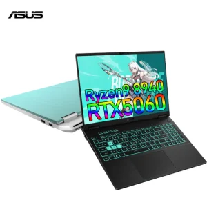 TUF F16 AMD Ryzen 9 8940HX RTX5060 Laptop Gaming 16 Inch 2.5K 165Hz Display SSD Storage Windows 11 RGB Backlit English