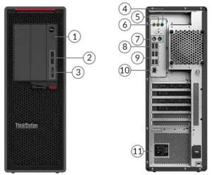 ThinkStation P620 Tower Workstation Computer With 64GB Memory 1TB Hard Drive