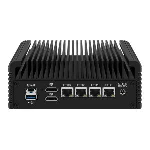Topton Fanless Firewall Mini PC I3 N355 N305 N150 N95 4×2.5G LANs DDR5 NVMe IOT Mini Computer NAS PC Network Server Host