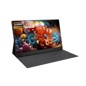 Touchscreen 15.6″ Portable Monitor with Glass Surface As External Screen of Computer Laptop Phone Gaming Monitor