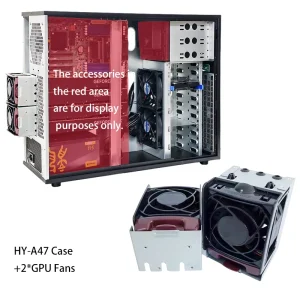 Tower GPU Workstation Computer Case 4 GPU 4090 Server Graphic Workstation Chassis